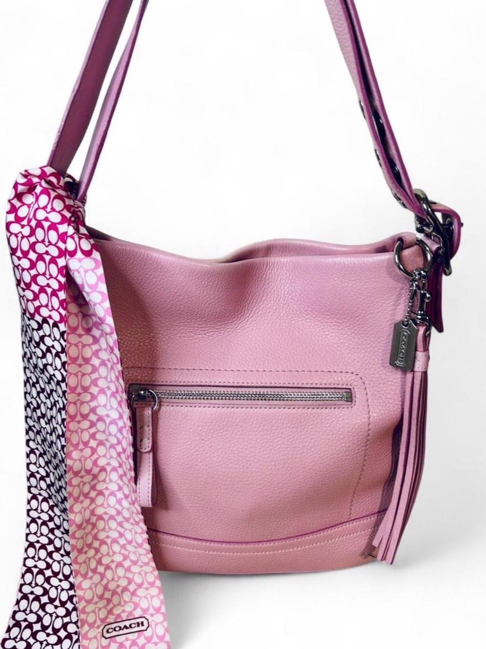 Coach Vintage Pink Soho Bag 2005 and Coach Bag Scarf